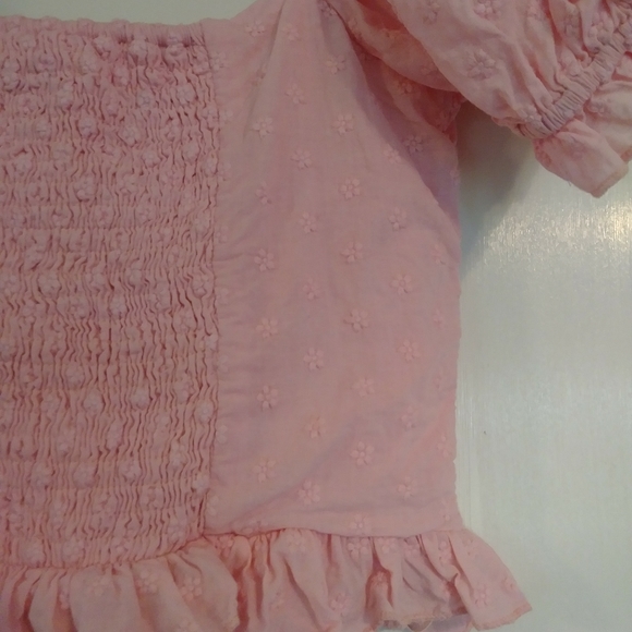 Showpo Floral Embroidered Puff Sleeve Crop Top - Picture 4 of 7